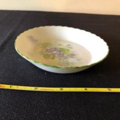 Lot of 4 Plates + Sm. Tea & Saucer + Vase Antique China Porcelain 