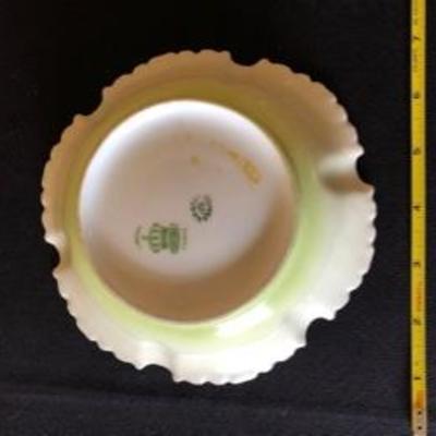 Lot of 4 Plates + Sm. Tea & Saucer + Vase Antique China Porcelain 