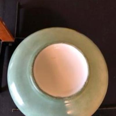 Lot of 4 Plates + Sm. Tea & Saucer + Vase Antique China Porcelain 
