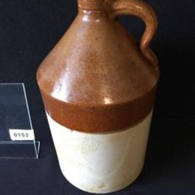 Antique Stoneware Whiskey Jug Jar