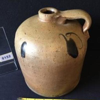 Antique 19th C. Illinois Stoneware Jug