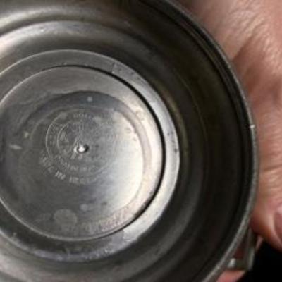 Antique Vintage Three-Piece Pewter Lot