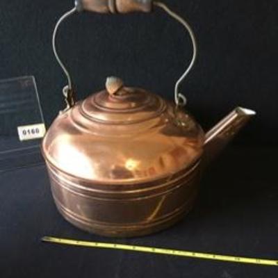 Large Revere Copper Tea Kettle Copper Teapot