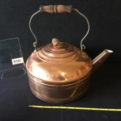 Large Revere Copper Tea Kettle Copper Teapot