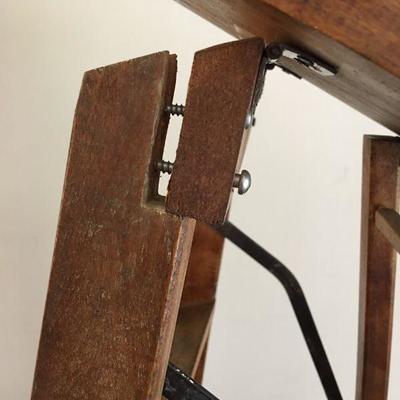 Antique Wooden Folding Step Stool Ladder