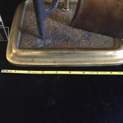 Vintage Brass Fireplace Set Tools
