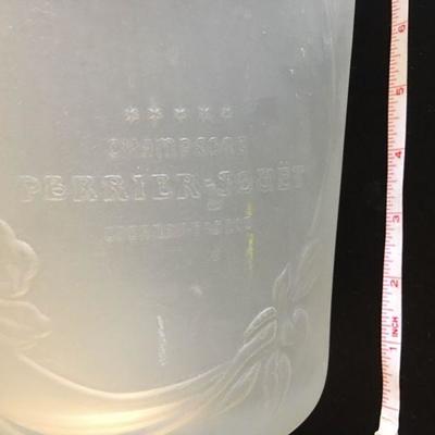 Frosted Glass Perrier Champagne Bucket