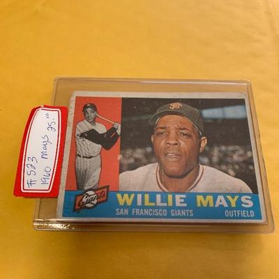 1960 Willie Mays baseball card