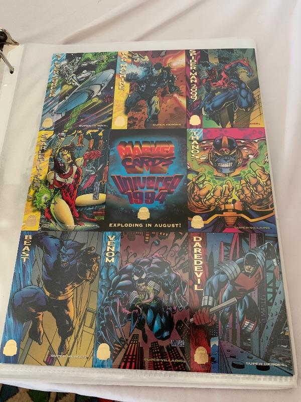 Lot 60 Marvel Comics Collector Cards