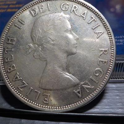 1960 Canadian Sliver dollar.
