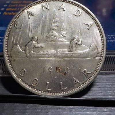 1960 Canadian Sliver dollar.