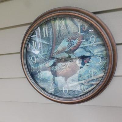 Pheasant in the Wild Battery Operated Wall Clock 15