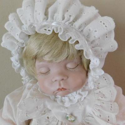 Ceramic Face and Hands Special Edition Amy Doll by Arlene