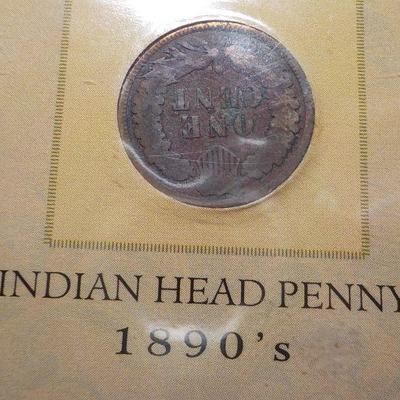 1890 Indian Head in folder holder.