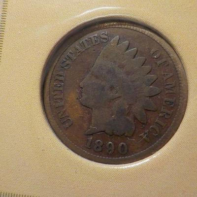 1890 Indian Head in folder holder.