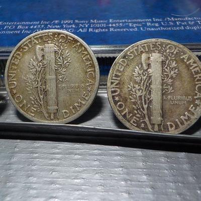4 - Mercury Dimes- 1939,41,45, 38