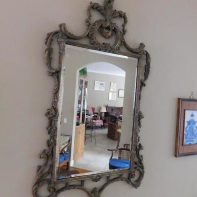 Large Decorative Framed Beveled Glass Wall Mirror 55