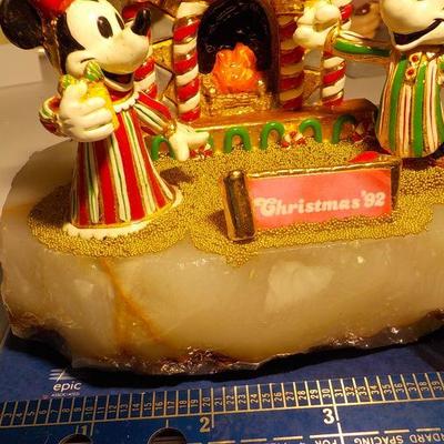 Mickey and Mini Anniversary with gold flakes.