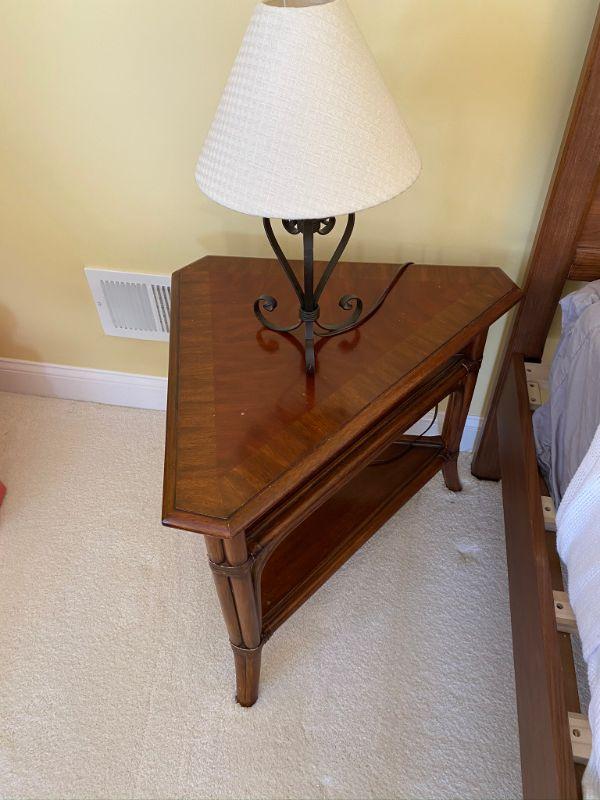 Ethan Allen Triangular End Table
