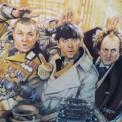 "The 3 Stooges" designer plate. 
