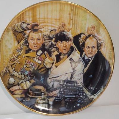 "The 3 Stooges" designer plate. 