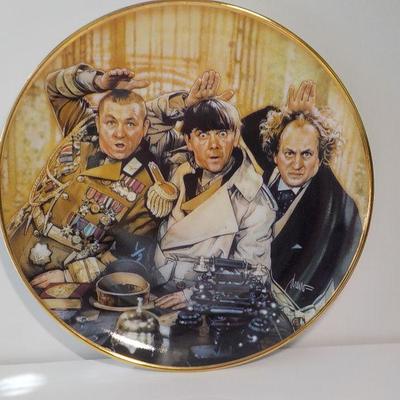 "The 3 Stooges" designer plate. 