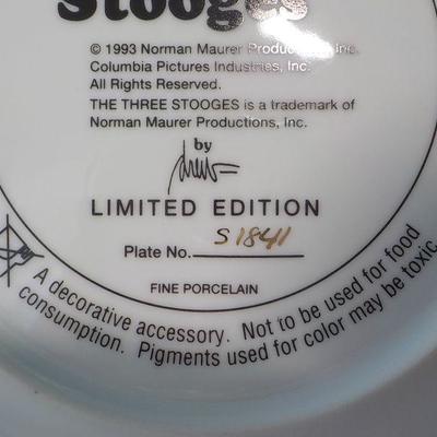"The 3 Stooges" designer plate. 