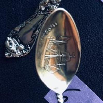 Lot of Three Different Sterling Silver Spoons 24g; 18g; 6g