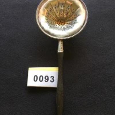 Antique Sterling Silver Tea Strainer 24g