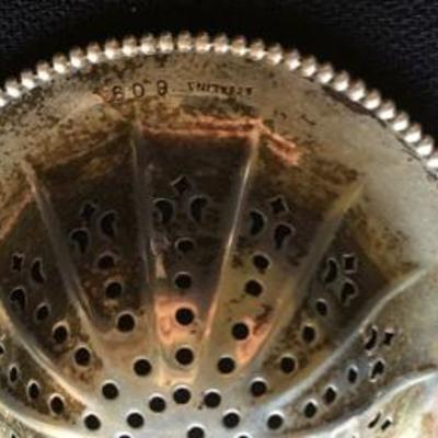 Antique Sterling Silver Tea Strainer 24g