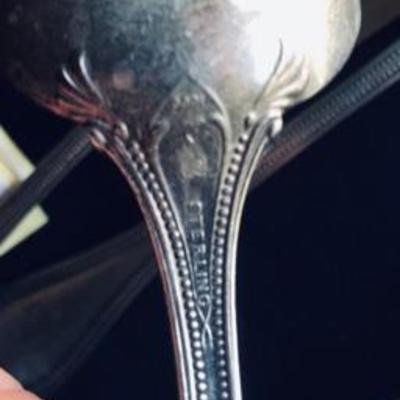 Five Large Antique Sterling Silver Spoons 236g