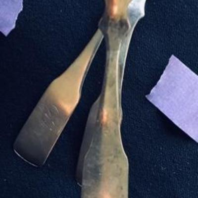Lot of Seven Antique Coin Silver Spoons
