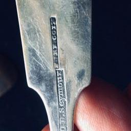  Lot of Four Antique Coin Silver Spoons 70g