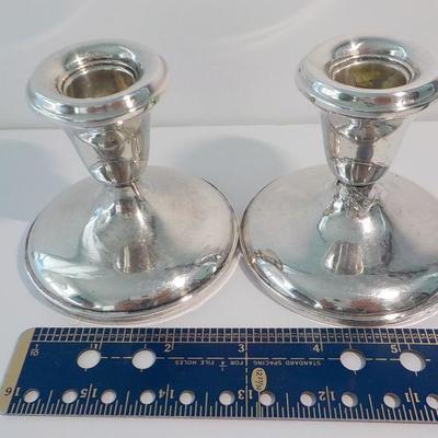 2 - Sterling Silver candle sticks. 