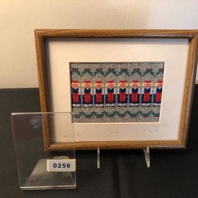 Vintage Framed Swedish Hand-done Cross Stitch 