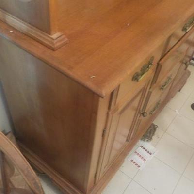 Conant Ball " Mayflower Furniture" Rock maple Kitchen Cupboard . No contains.