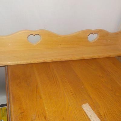 New wall hanger shelve solid wood.