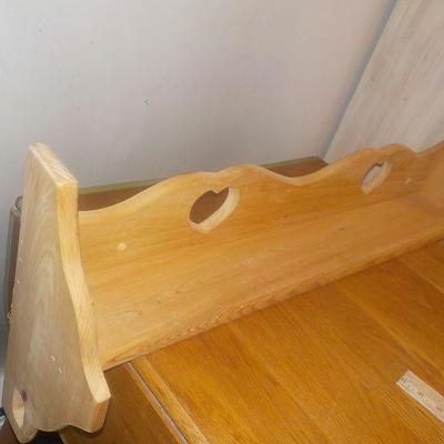 New wall hanger shelve solid wood.