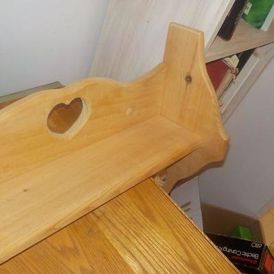 New wall hanger shelve solid wood.
