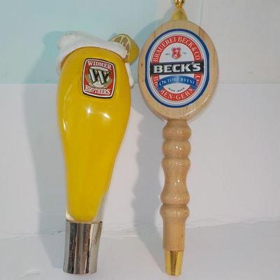 " Beer Taps"  , Widmer Brothers Beer tap and Becks Beer taps.