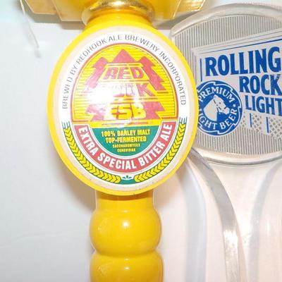 "Red Hook ESB Beer Tap and Rolling Rock Beer tap.