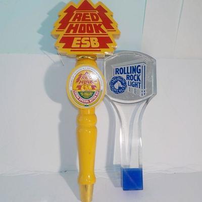 "Red Hook ESB Beer Tap and Rolling Rock Beer tap.