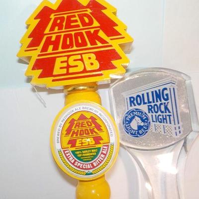 "Red Hook ESB Beer Tap and Rolling Rock Beer tap.