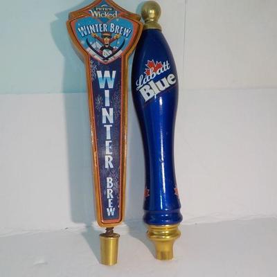 'Beer Taps"  Labatt Blue beer taps and Pete's Wicked Winter Brew Tap.