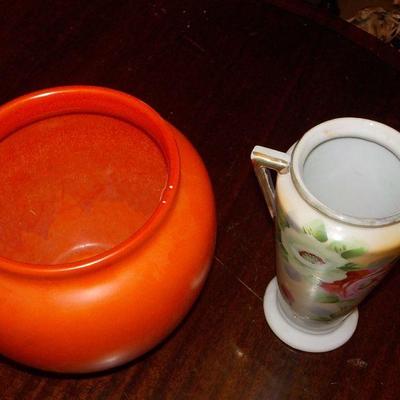Vintage " Weller Vase" and Early European Vase.