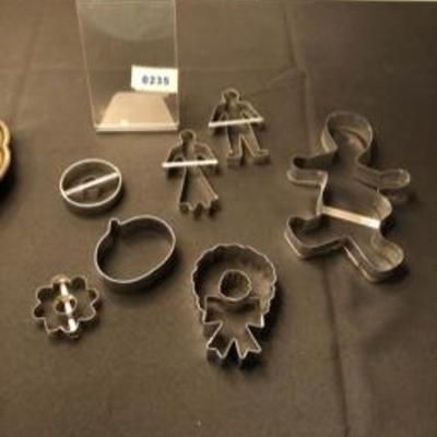 Lot of Seven Vintage Cookie Cutters