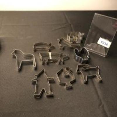 Lot of Nine Vintage Cookie Cutters