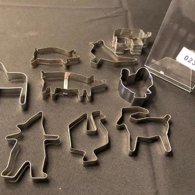 Lot of Nine Vintage Cookie Cutters