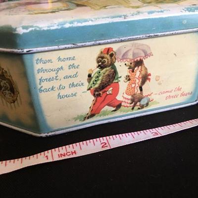 3 Vintage  Antique tins 3 Bears, 