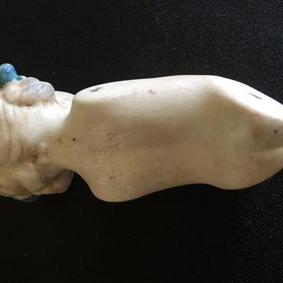 Antique doll heads & porcelain doll torso